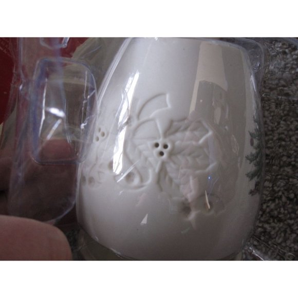 NEW Spode Christmas Tree Lithophane Tea Light Candle Holder Beautiful Ceramic - Picture 4 of 6